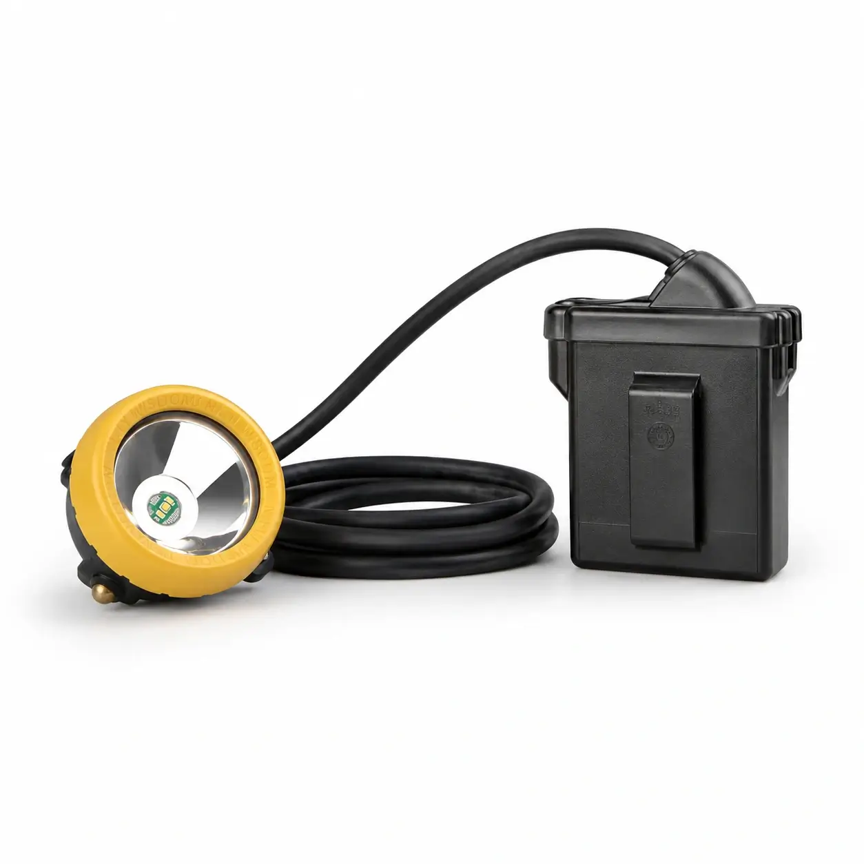 Lámpara KL8M WISDOM Colombia con cable y batería externa vista desde atrás